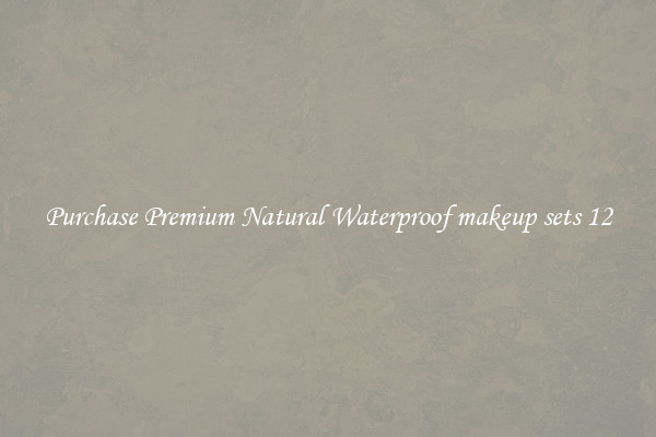 Purchase Premium Natural Waterproof makeup sets 12