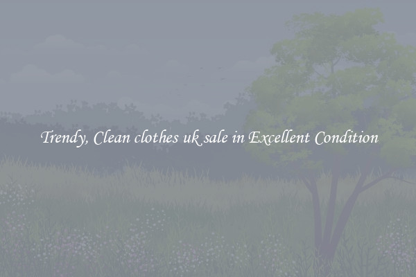 Trendy, Clean clothes uk sale in Excellent Condition