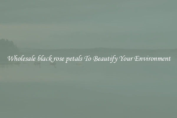 Wholesale black rose petals To Beautify Your Environment