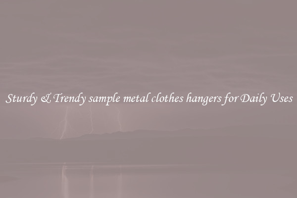 Sturdy & Trendy sample metal clothes hangers for Daily Uses