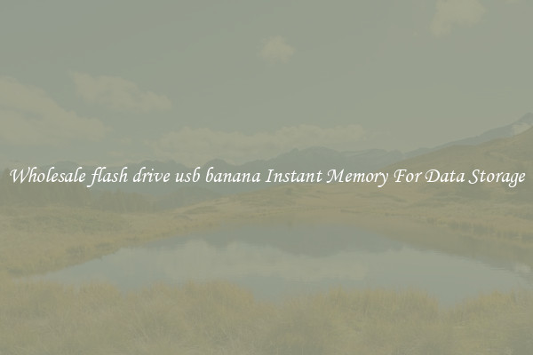 Wholesale flash drive usb banana Instant Memory For Data Storage