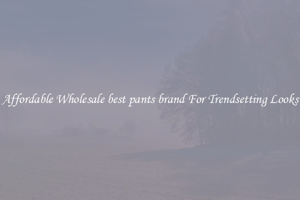 Affordable Wholesale best pants brand For Trendsetting Looks