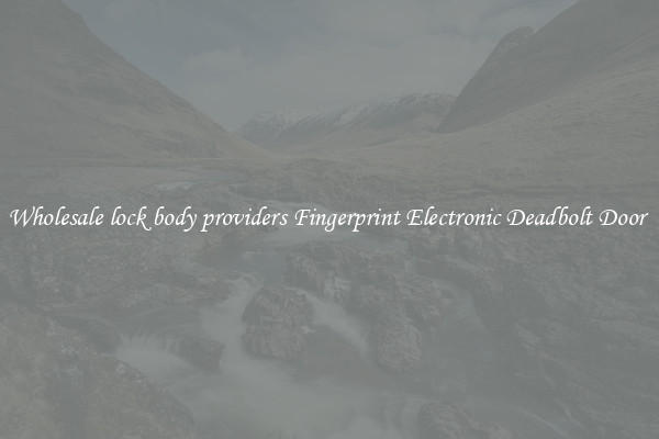 Wholesale lock body providers Fingerprint Electronic Deadbolt Door 