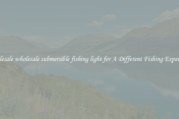 Wholesale wholesale submersible fishing light for A Different Fishing Experience