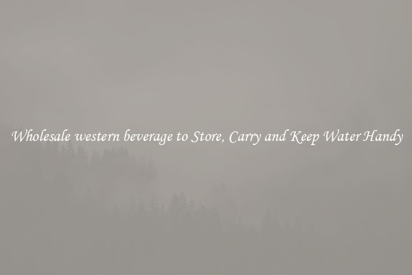Wholesale western beverage to Store, Carry and Keep Water Handy