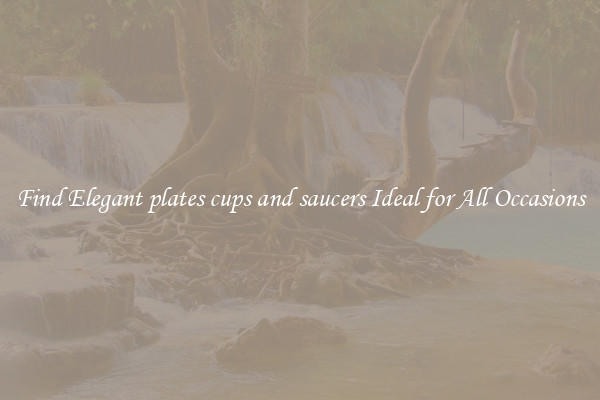 Find Elegant plates cups and saucers Ideal for All Occasions