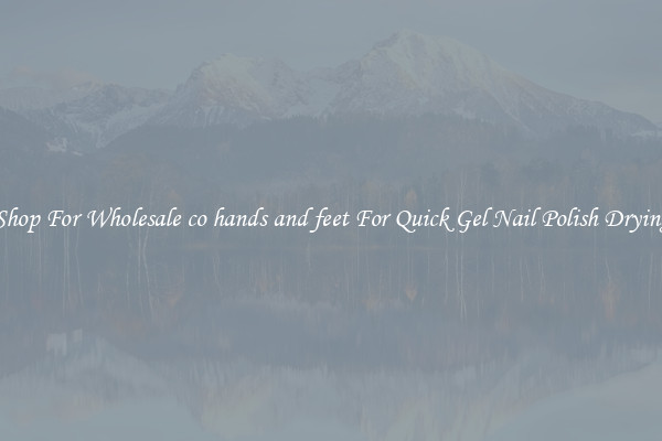 Shop For Wholesale co hands and feet For Quick Gel Nail Polish Drying