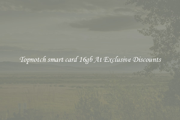 Topnotch smart card 16gb At Exclusive Discounts