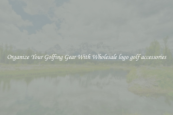 Organize Your Golfing Gear With Wholesale logo golf accessories