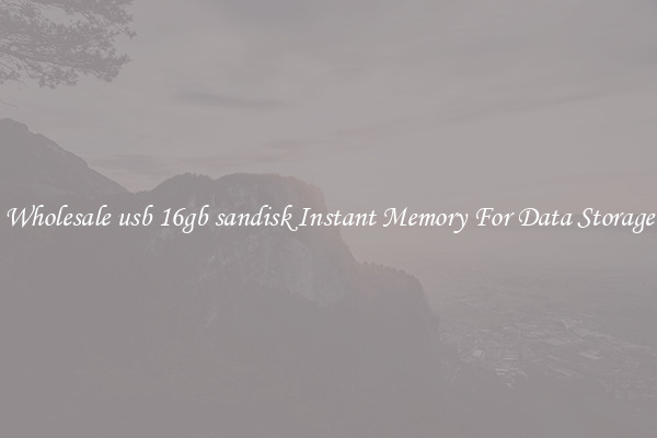 Wholesale usb 16gb sandisk Instant Memory For Data Storage