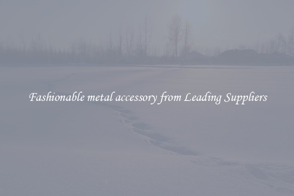 Fashionable metal accessory from Leading Suppliers