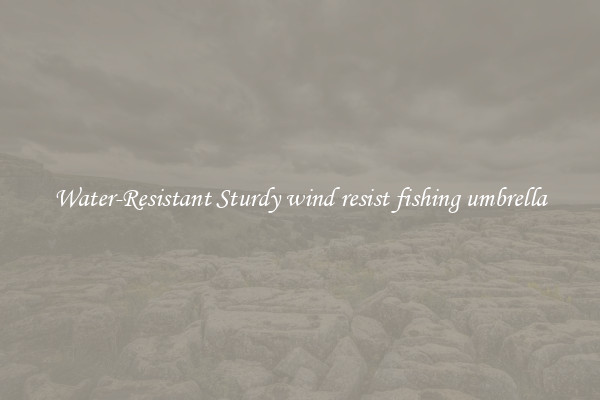Water-Resistant Sturdy wind resist fishing umbrella