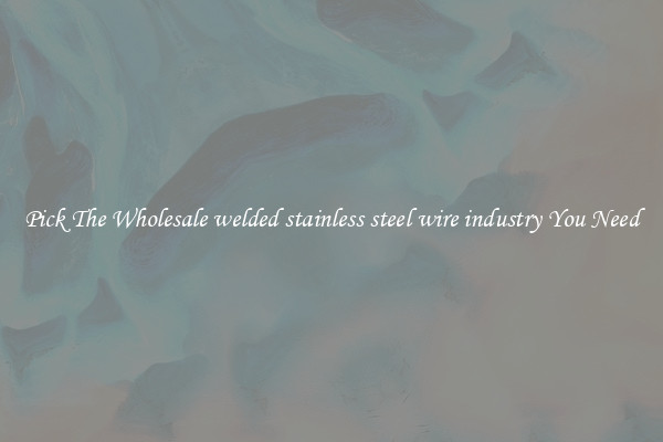 Pick The Wholesale welded stainless steel wire industry You Need
