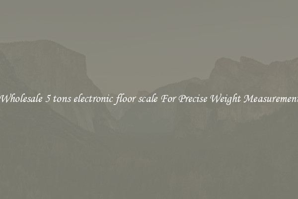 Wholesale 5 tons electronic floor scale For Precise Weight Measurement
